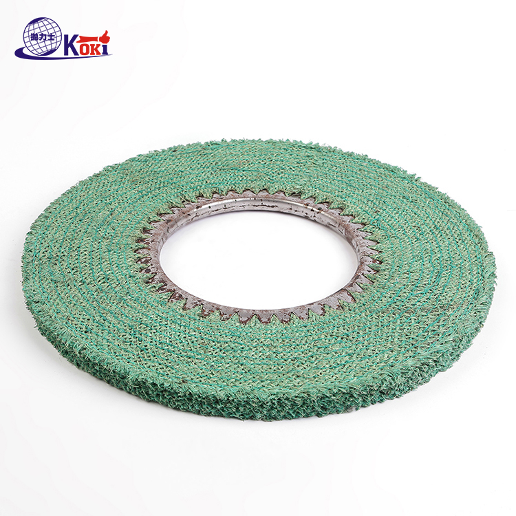 Groene volledige Sisal Puffing Wheels