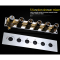 Stainless Steel LED concealed thermostatic ceiling mounted waterfall rain shower head