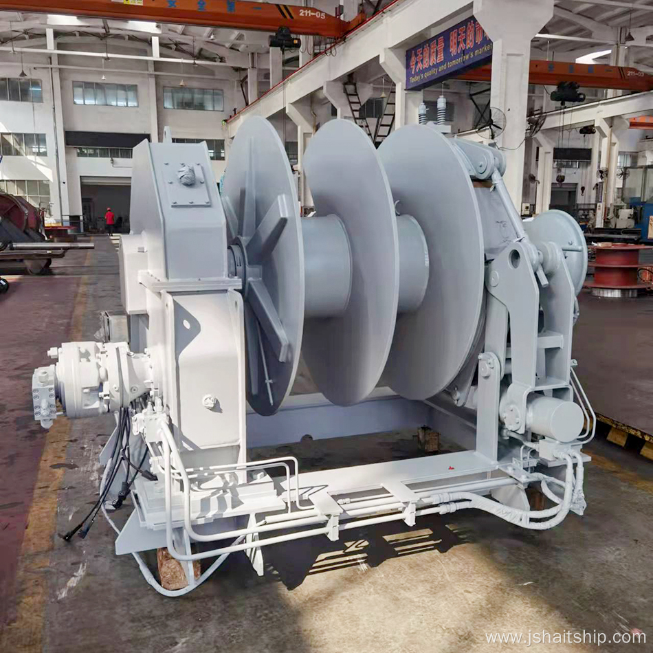 Export mooring winches for multinational ships