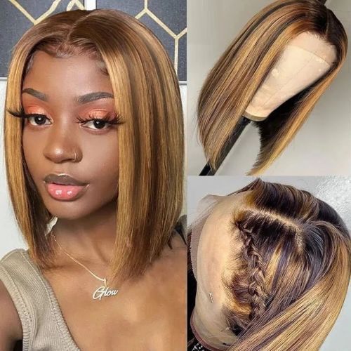 Lace Frontal Short Bob Wig Bob Lace Front Human Hair Wig,transparent Wholesale Peruvian Glueless Full HD Lace