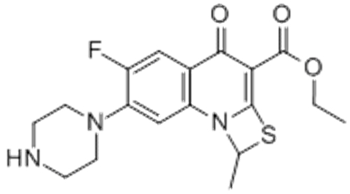 Ethyl 6-fluoro-1-methyl-4-oxo-7-(1-piprazinyl)-4H-[1,3]thiazeto[3,2-a]quinoline-3-carboxylate CAS 113028-17-4