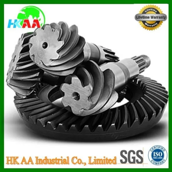 Custom CNC grinding pinion gear, crown wheel pinion for lawnmowers