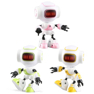 Children Kids Electric Touch Control Smart Mini Alloy Robot DIY Gesture Expressed LED Eyes Voice Model Educational RC Toys