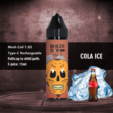 Breze Stiik Fit Disposable Vape Ejuice Bottle 6000Puff
