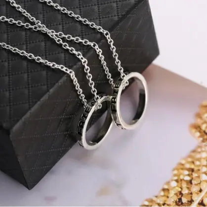 Alloy necklace for best friends, forever necklace