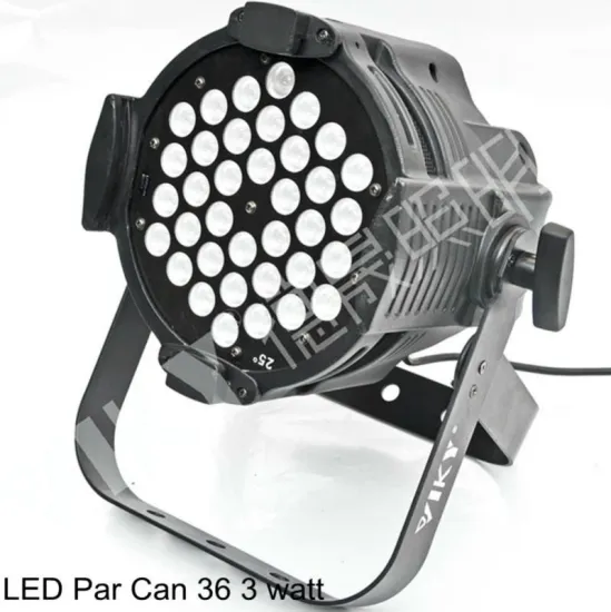 Indoor LED PAR Can 36 3 Watt RGB DMX Stage Light 120W