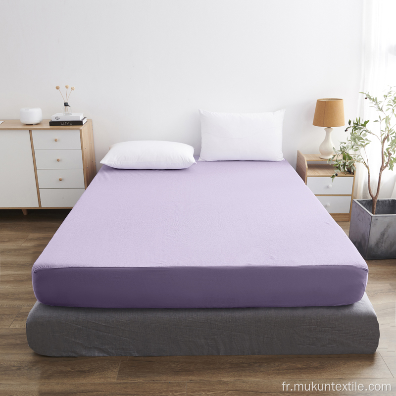 Couverture protectrice de matelas bébé imperméable coloré en gros