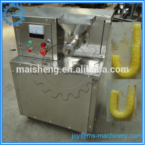 newest type professional corn snacks extruder corn stick hollow extruder