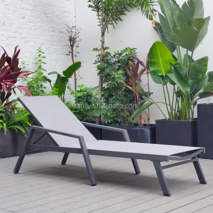 Waterproof Aluminium Lounge Chair for Patio, Garden, Pool, Beach & Balcony