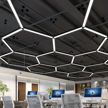Hexagonal LED Ceiling Light - Professional Commercial Lamp 100mm Wide