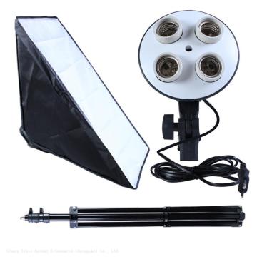 Taobao Four Lamp Soft Light Box LED Photography Lighting Kit for Clothing Studios