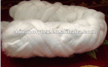 white color polyester staple tops