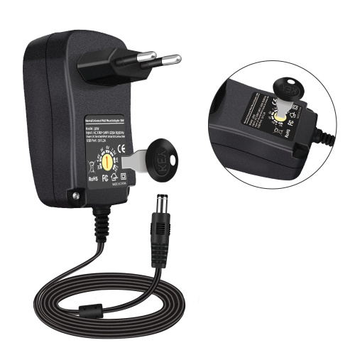 18W Manual Universal Wall Mount Adapter Charger