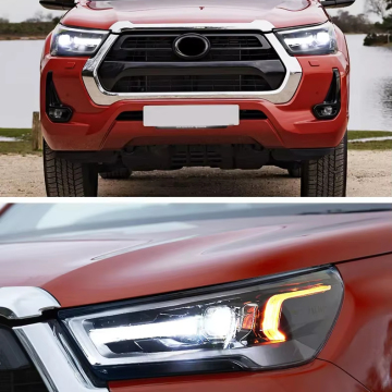 LED-Kopflampen-Upgrade DRL Dynamic Signal Lampe für Toyota Hilux Revo 2021-2024
