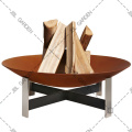 Corten Steel Barbecue Firewood Heater Fire Pit