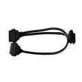 OBD2 1 Stecker auf 2 Buchsen Y-Splitter-Kabel