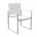 Chaise Teslin et table en aluminium