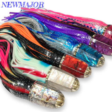 NEWMAJOR Big Game Trolling Lures for Fishing - 96g 9" & 203g 11.8" Marlin Tuna Resin Head