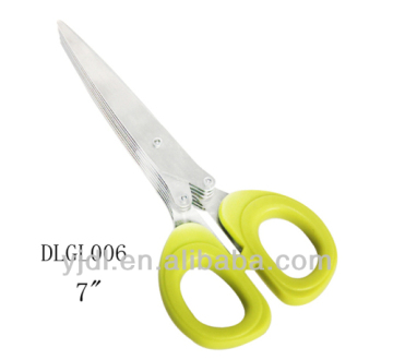 7 inch Stainless steel hot sale cover multi-blade scissor