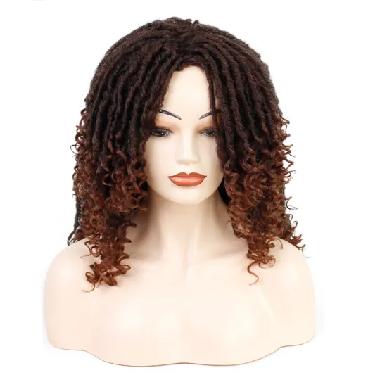 Wholesale  Long Dreadlock Crochet Hair Wig For Black Women  Cosplay Low Temperature Flame Retardant Synthetic Fiber