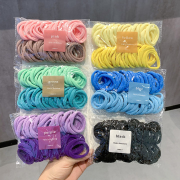 50pcs/τσάντα Υψηλών ελαστικών δεσμών μαλλιών - Άνεια ζώνες μαλλιών για γυναίκες
