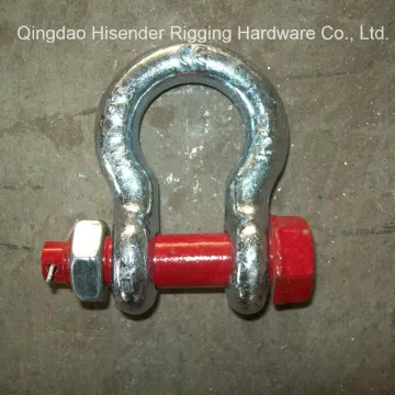 Us Type Forged Shackle, G2130, Bolt Type Safety Anchor Shackle