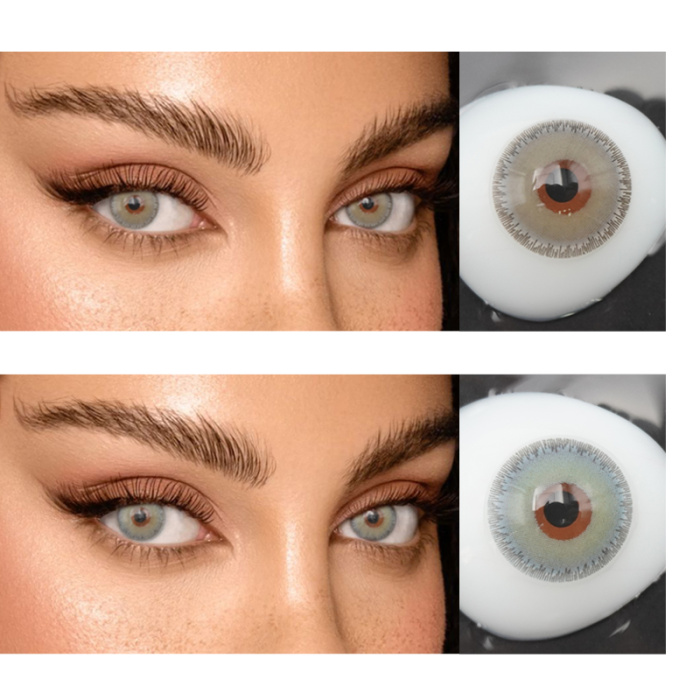 Wear makeup with colored contact lenses every year