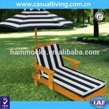 New Design Folding Beach Lounge Chair with Sun umbrella