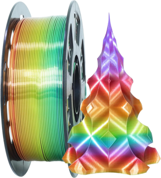 Seide glänzender Regenbogen -Pla -Filament 1,75 mm