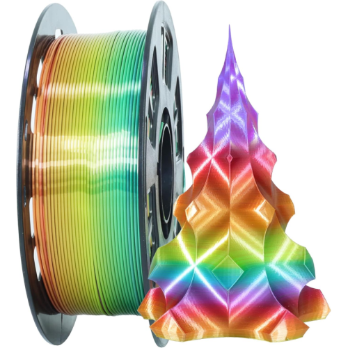 Silk Shiny Rainbow PLA FILAMENT 1.75 มม.