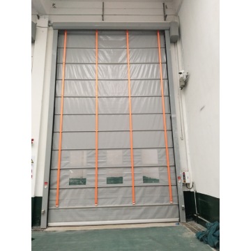 Stacking Up Opening Large PVC High Speed Door