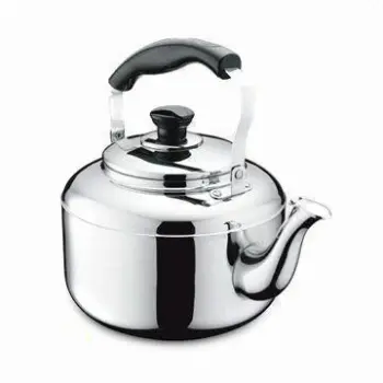 Stainless Steel Whistling Kettle with Strainer and 0.45mm Thickness