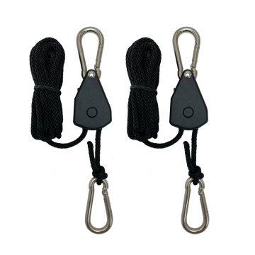 1/8\" LED Plant Grow Light Hanger: Adjustable Ratchet Hanging Fixture for Efficient Lighting Support