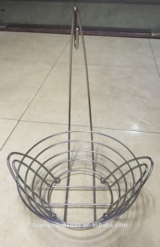 Wire Holder Fruit Basket Bowl Banana Hanger Vegetable Storage Kitchen Chrome