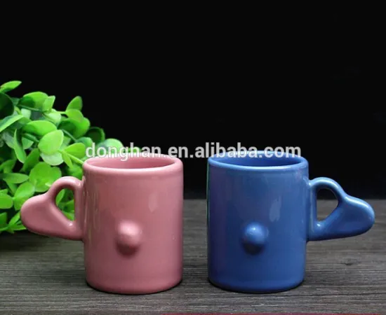 ceramic mug with heart handle