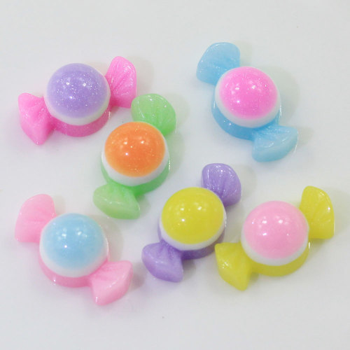 Fancy Colorful Cute Candy Shaped Resine Flatback Bambini Giocattolo fai da te Decor Spacer Phone Shell Charms Articoli Gioielleria