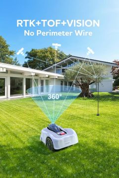 NOVABOT N1000 GPS Lawnmowers Robot Grass Cutter Machine Robotic Garden Remote Controlled Lawn Mower