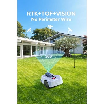 NOVABOT N1000 GPS Lawnmowers Robot Grass Cutter Machine Robotic Garden Remote Controlled Lawn Mower