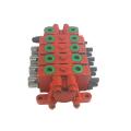 Manual 4 spools secitonal control hydraulic direction valves