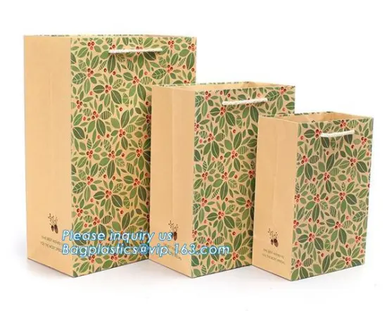 Wholesale custom design cheap price clothing paper gift bag, oem chart pharmacy paper bag, christmas paper gift bag