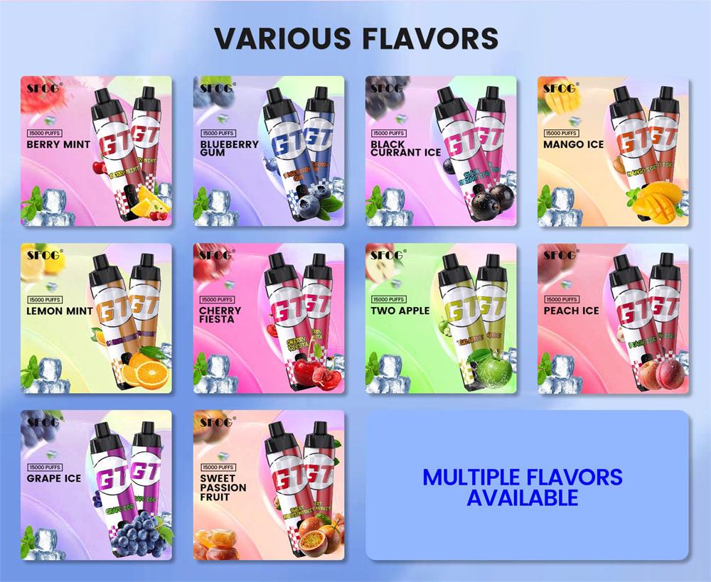 SFOG 15000 puffs flavors SFOG 15000 puffs flavors