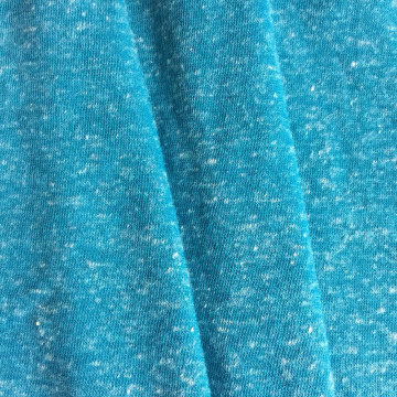 Tejido de tejer de lino de poliéster con efecto de nudo azul