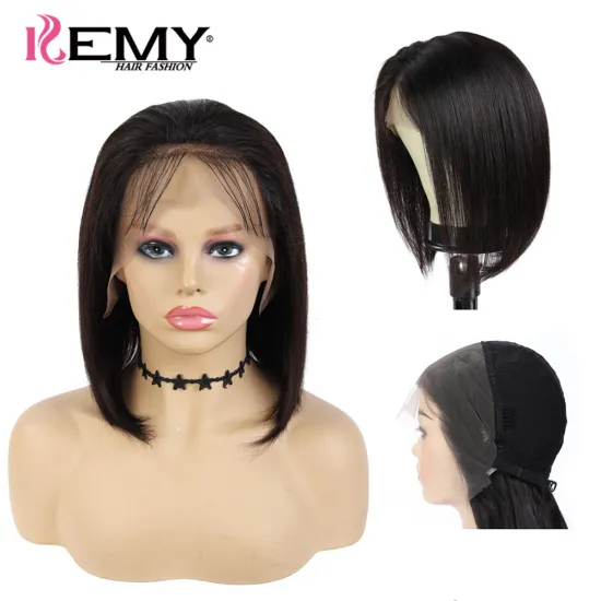 X-TRESS Factory Natural Color Frontal Lace Wig Raw Human Hair Lace Front Bob Wig Human Hair With Baby Hair Lace Wigs For Women