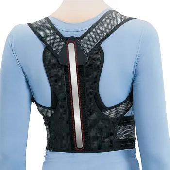Adjustable Orthopedic Shoulder Lumbar Belt with Steel Plate for Full Back Support and Posture Correction