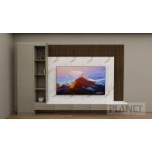 Custom Living Room TV Cabinet Stand Marble Backplane