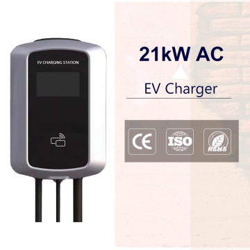 21KW AC Mur Mound EV Charging Pile CCS2