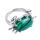 Assorted Syn Malachite Stone Rings Owl Shape Ring for Women Malachite Heart Rings for Girl Women Wedding Adjustable ring