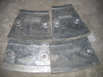 Cr12 Mill Liners White Iron Castings , Iron Casting Liners
