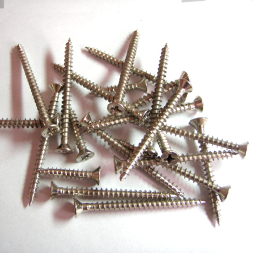Stainless Steel Self Tapping Screws in Tianjin, China: Flat Bugle Head, Fine to Coarse Threads