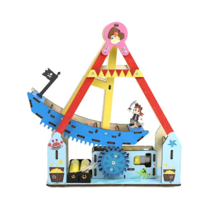 GoldMoc Viking Longship Building Blocks - Viking Pirate Ship Toy Boat Ship Model Educational Kids Toy